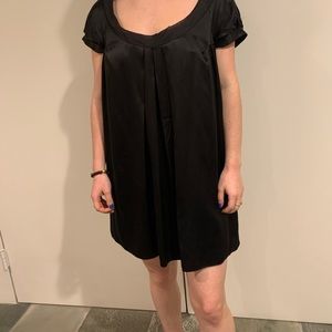 Black silk elegant dress